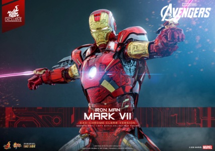 Hot Toys Marvel Iron Man Mark VII (Exo-Chrome Clear Version)