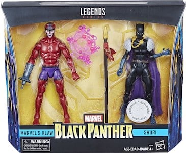 Marvel Legends Exclusives Klaw and Shuri 2 Pack