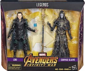 Marvel Legends Exclusives Loki & Corvus Glaive thumbnail
