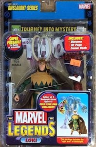 Marvel Legends Loki (Long Horns) Onslaught Build A Figure thumbnail