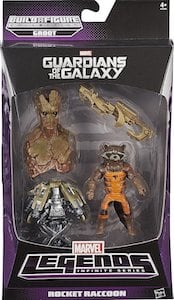 Marvel Legends Rocket Raccoon Groot Build A Figure