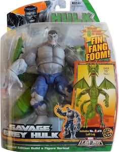 Marvel Legends Savage Grey Hulk Fin Fang Foom Build A Figure