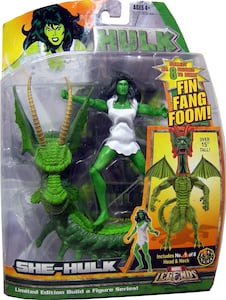 Marvel Legends She-Hulk Fin Fang Foom Build A Figure