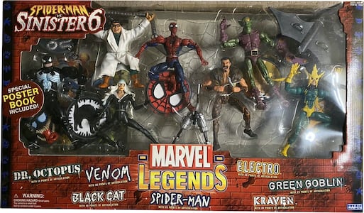 Marvel Legends Box Sets (Toybiz) Spider-Man vs Sinister 6 Box Set thumbnail