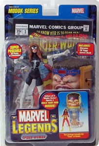 Marvel Legends Spider Woman (Black) Modok Build A Figure