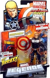 Marvel Legends Steve Rogers (Clear Shield) Terrax Build A Figure