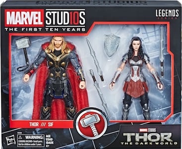 Marvel Legends Marvel Studios 10th Anniversary Thor & Sif thumbnail
