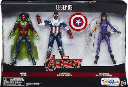 Marvel Legends Exclusives Vision, Kate, Sam 3 Pack