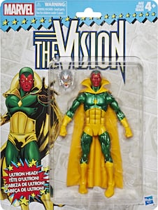 vision marvel legends retro costume classic action figure series wave