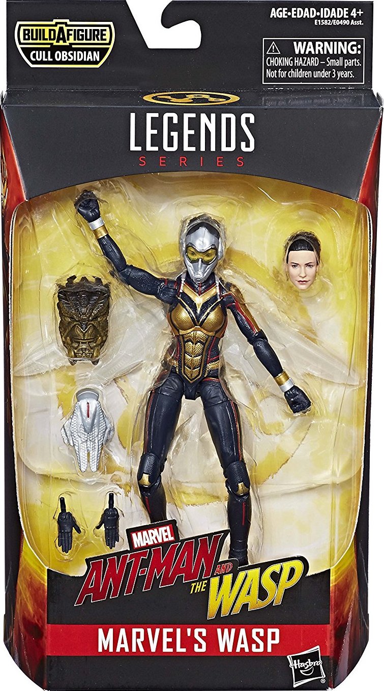 Wasp Action Figure Marvel Legends Ant-Man & The Wasp Series Cull Obsidian BAF 