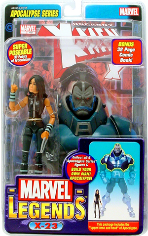 Quebecois Labeling ToyBiz Marvel Legends Apocalypse Series X-23 Action Figure 