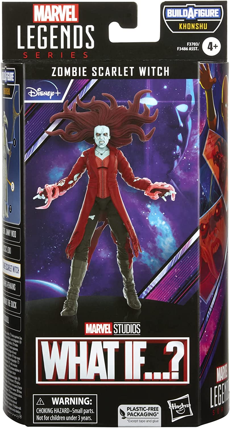 Hasbro Marvel Legends Scarlet Witch figure wields the Darkhold!