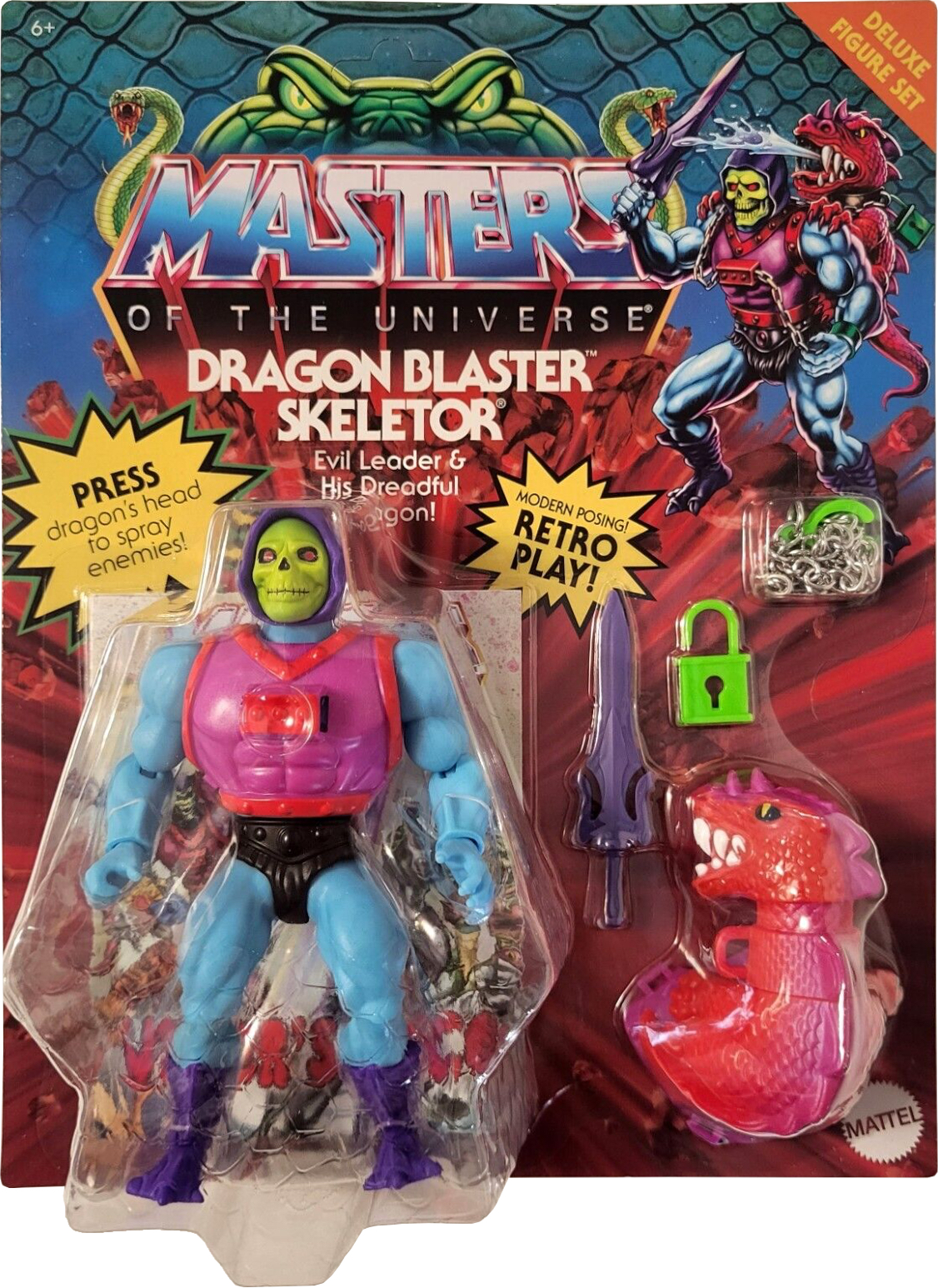 Masters Of The Universe Origins Dragon Blaster Skeletor Deluxe 
