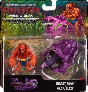 Masters of the Universe Eternia Minis Beast Man and War Sled (Revelation) thumbnail