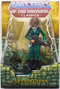 Masters of the Universe Mattel Classics Captain Glenn with Cringer