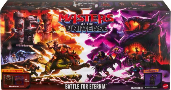 Masters of the Universe Mattel Chronicles Grayskull and Snake Mountain Strongholds