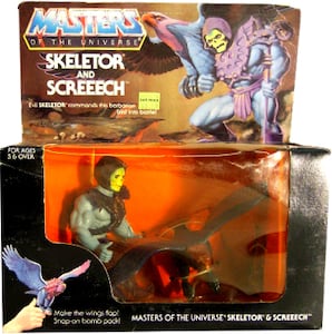 Masters of the Universe Original Skeletor and Screeech