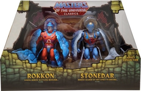 Masters of the Universe Mattel Classics Stonedar and Rokkon