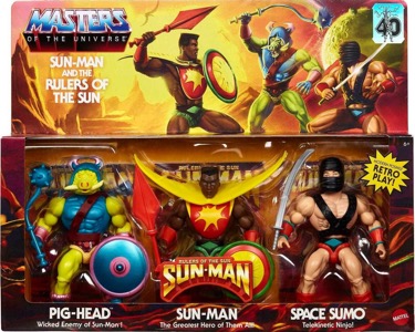 Sun-Man and the Rulers of the Sun Action Figure 3 pack