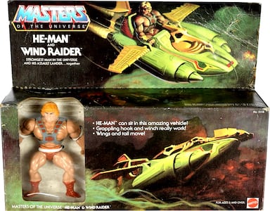 Masters of the Universe Original Wind Raider and He-Man
