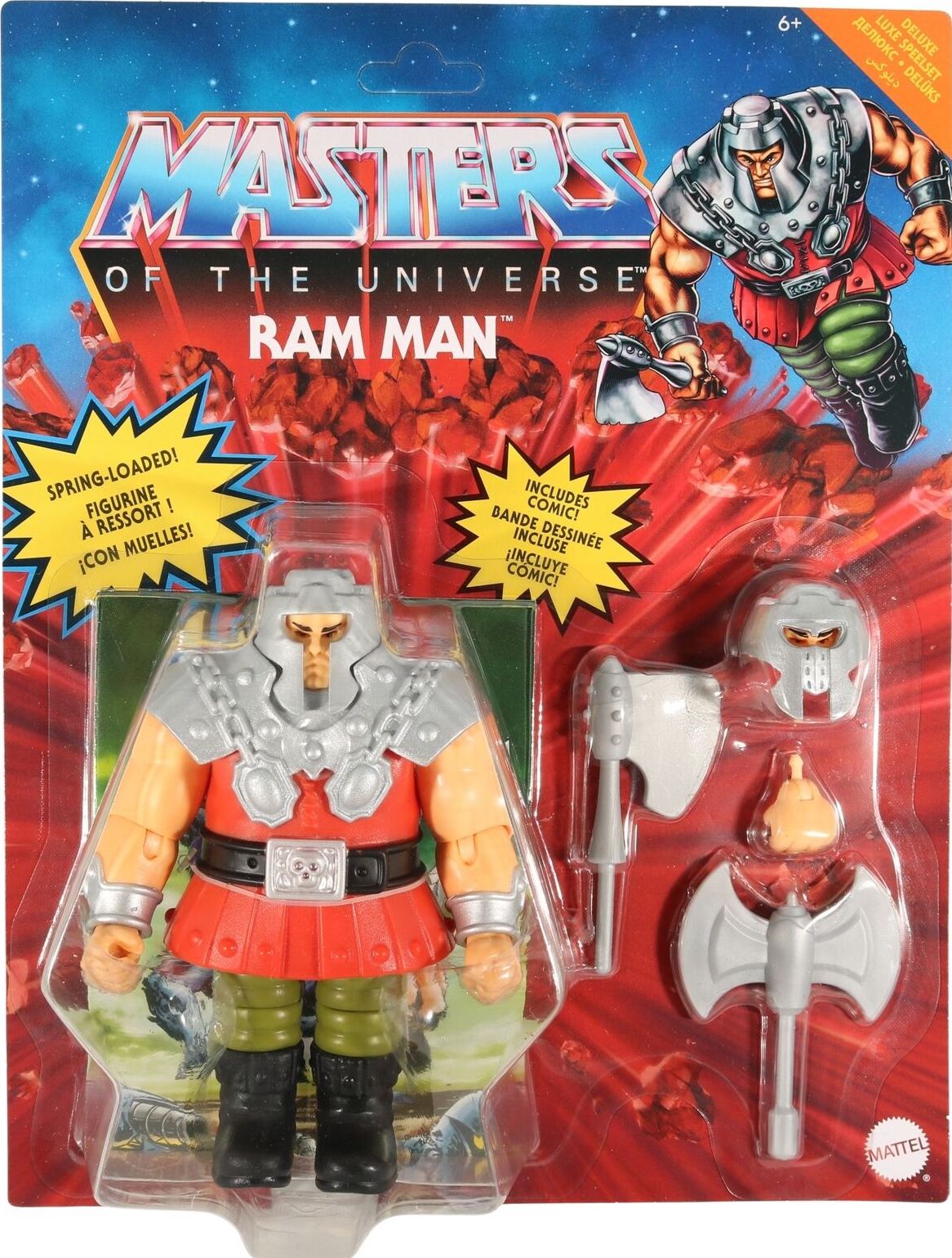 ORIGINS RAM MAN UNPUNCHED MOC MASTERS OF THE UNIVERSE 