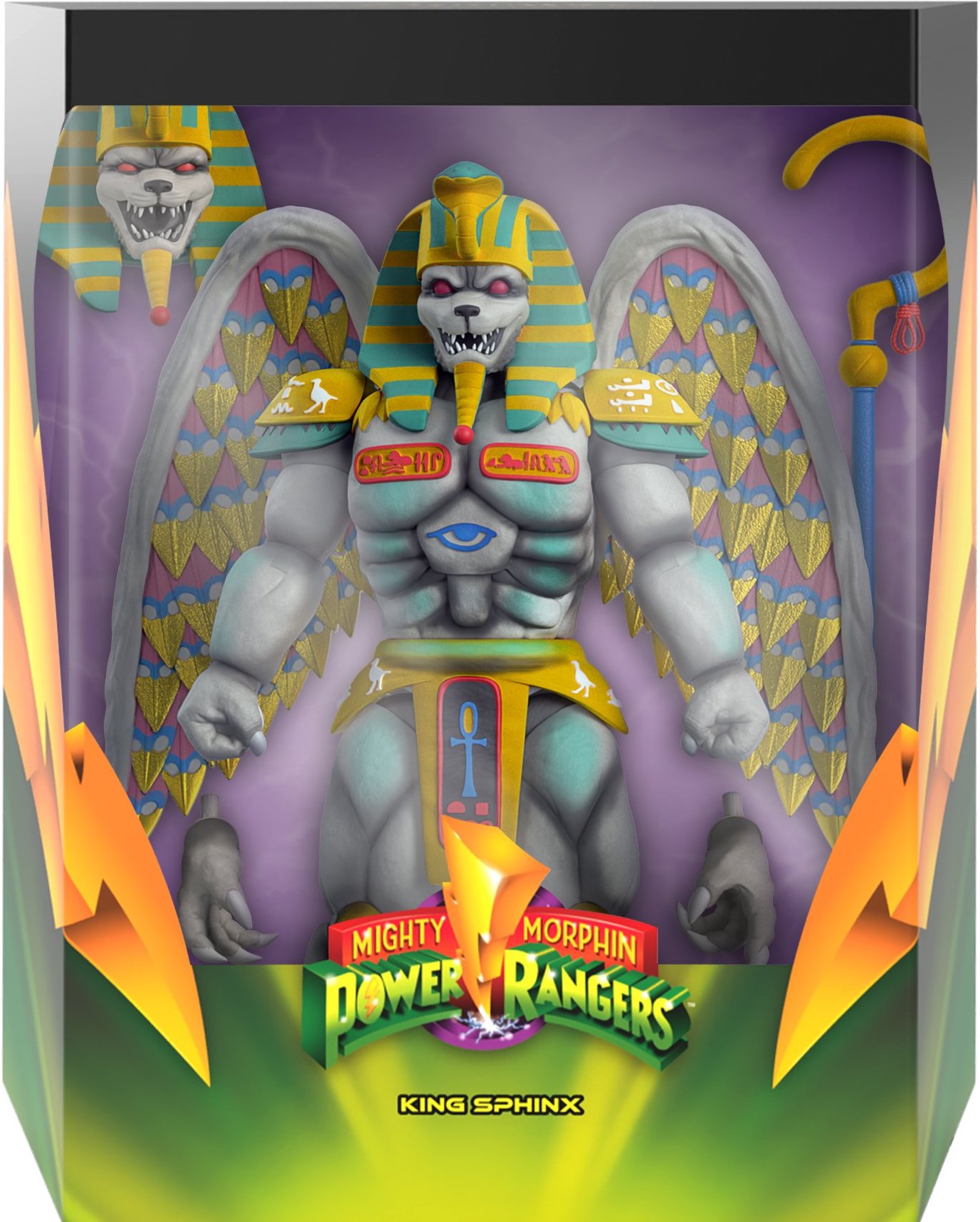 Action Figure Power Rangers King Sphinx | Lightning Collection | 20 Cm | Mighty Morphin | Giocattolo Ufficiale Con Accessori