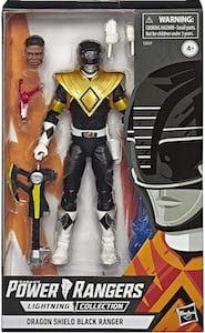 Power Rangers Lightning Black Ranger with Dragon Shield