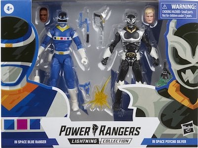 Power Rangers Lightning In Space Blue Ranger vs Psycho Silver thumbnail
