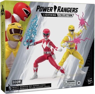 Power Rangers Lightning Mighty Morphin Red Ranger Trini and Yellow Ranger Jason thumbnail