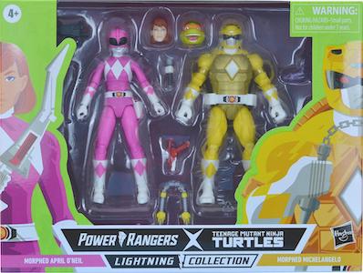 Power Rangers Lightning Morphed April O'Neil and Morphed Michaelangelo (TMNT)