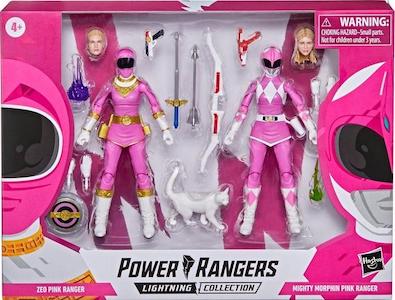 Power Rangers Lightning Pink Ranger and Zeo Pink Ranger