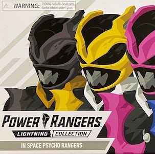 Power Rangers Lightning Psycho Rangers 5 Pack