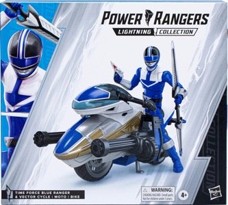 Power Rangers Lightning Time Force Blue Ranger and Vector Cycle