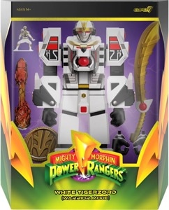 Power Rangers Super7 White Tigerzord (Warrior Mode)