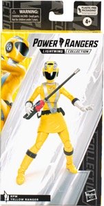 Power Rangers Lightning Collection RPM Yellow Ranger Figura 15cm, Accessori, Teste Intercambiabili, Dai 4 Anni