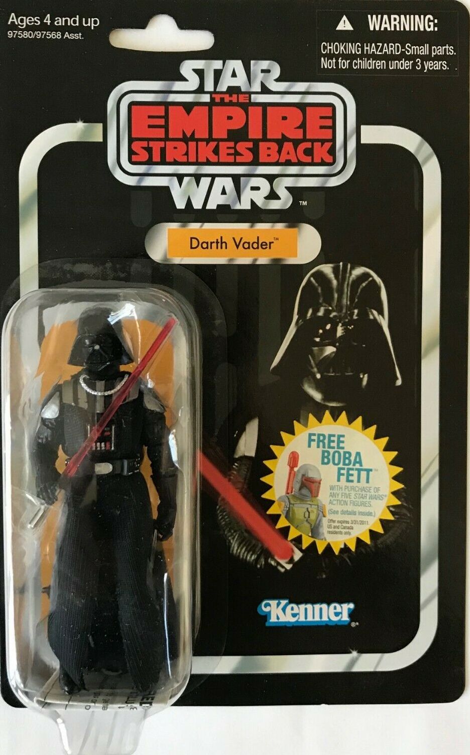 Star Wars 3.75" VC08 Vintage Collection ESB Darth Vader NON-MINT 