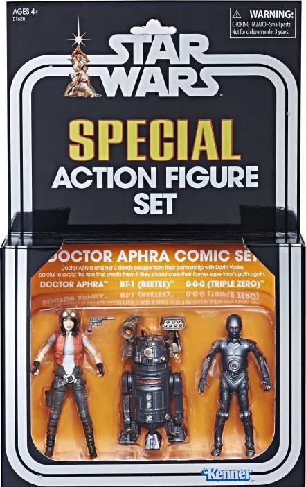 Star Wars SDCC 2018 Vintage Collection Dr Doctor Aphra Comic Droids BT-1 & 0-0-0