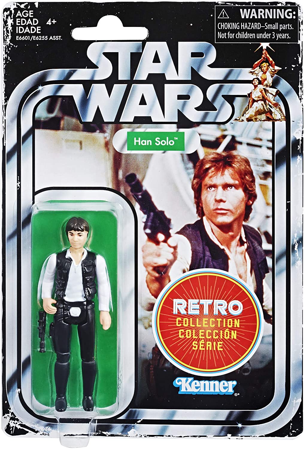Star Wars Retro Collection Han Solo Kenner Flashback 3.75" Action Figure NIB!! 