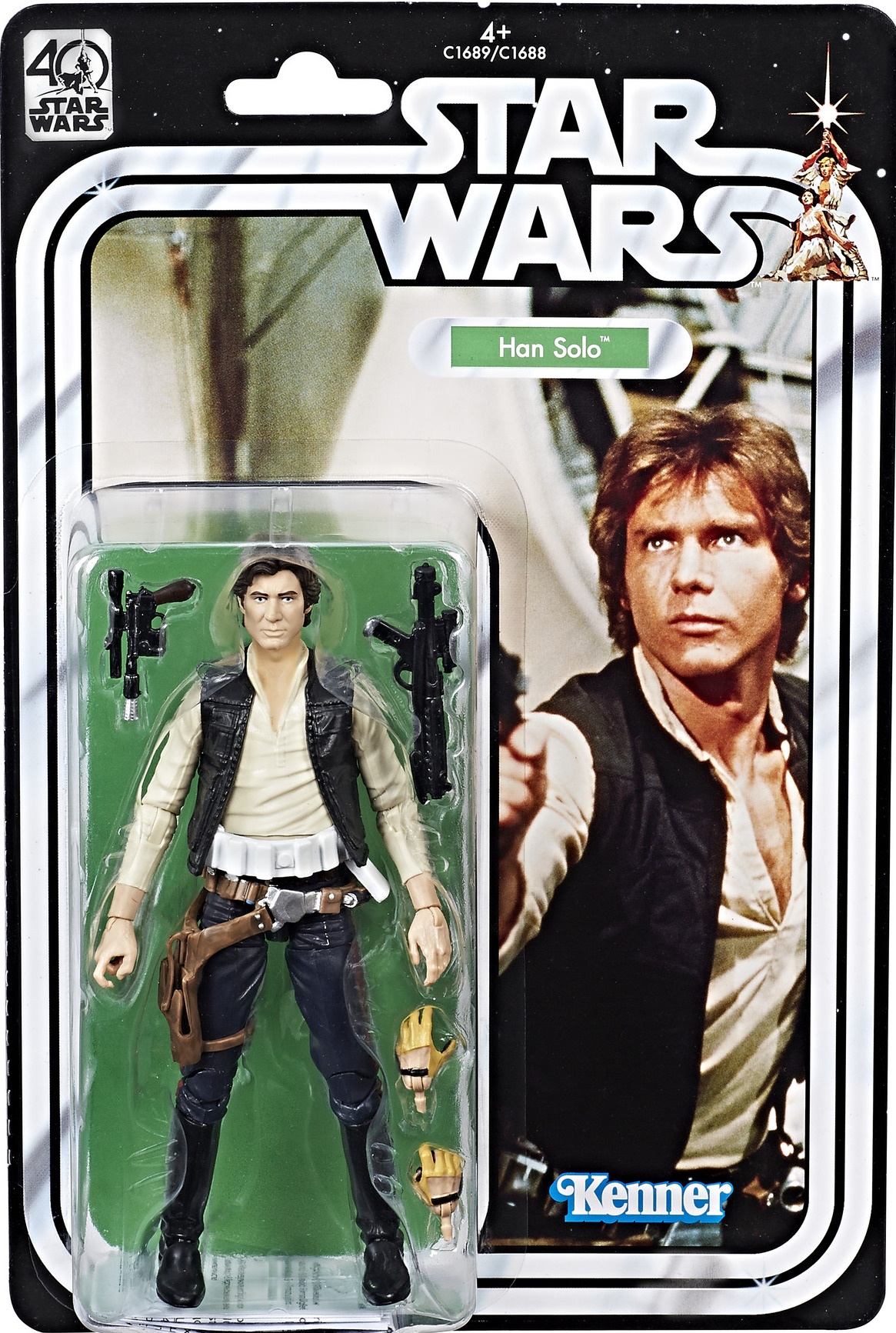 Star Wars Han 40th Anniversary Black Series Moc Carded Figure 
