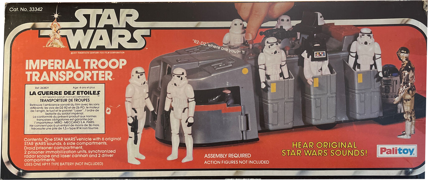 1977 Original Star Wars Vintage Imperial Troop Transporter Side Pod Part 