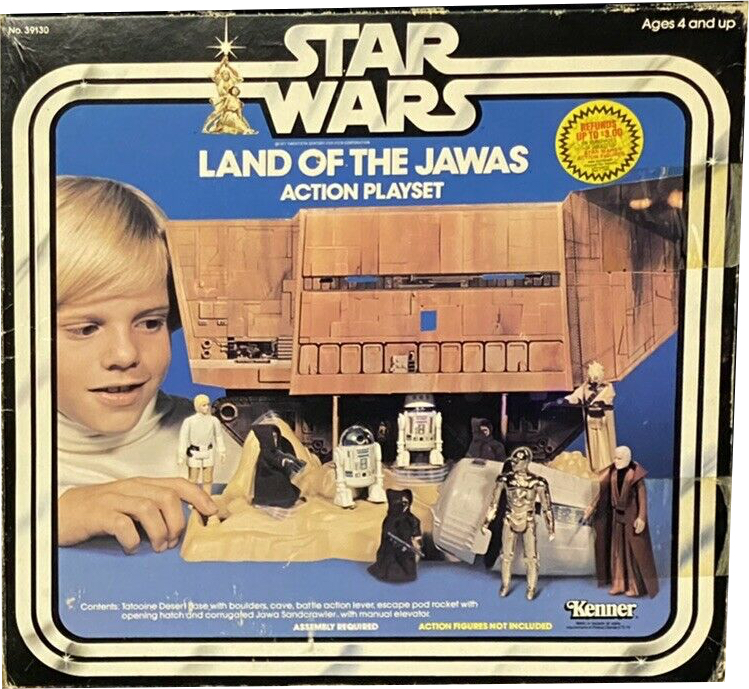 Vintage Land of The Jawas Label Stickers 