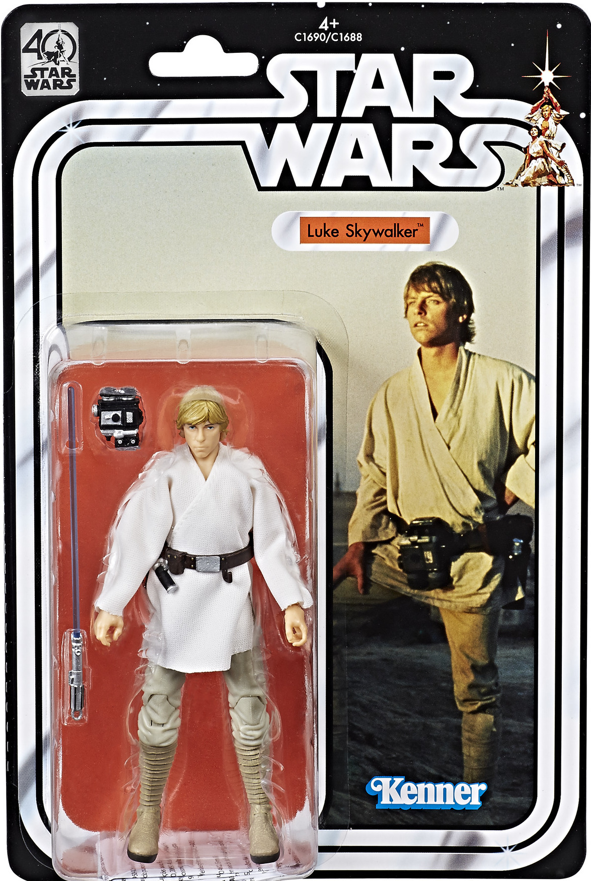 STAR WARS 40th Anniversary Luke Skywalker 6" Actionfigur punched MOC Neu/OVP 