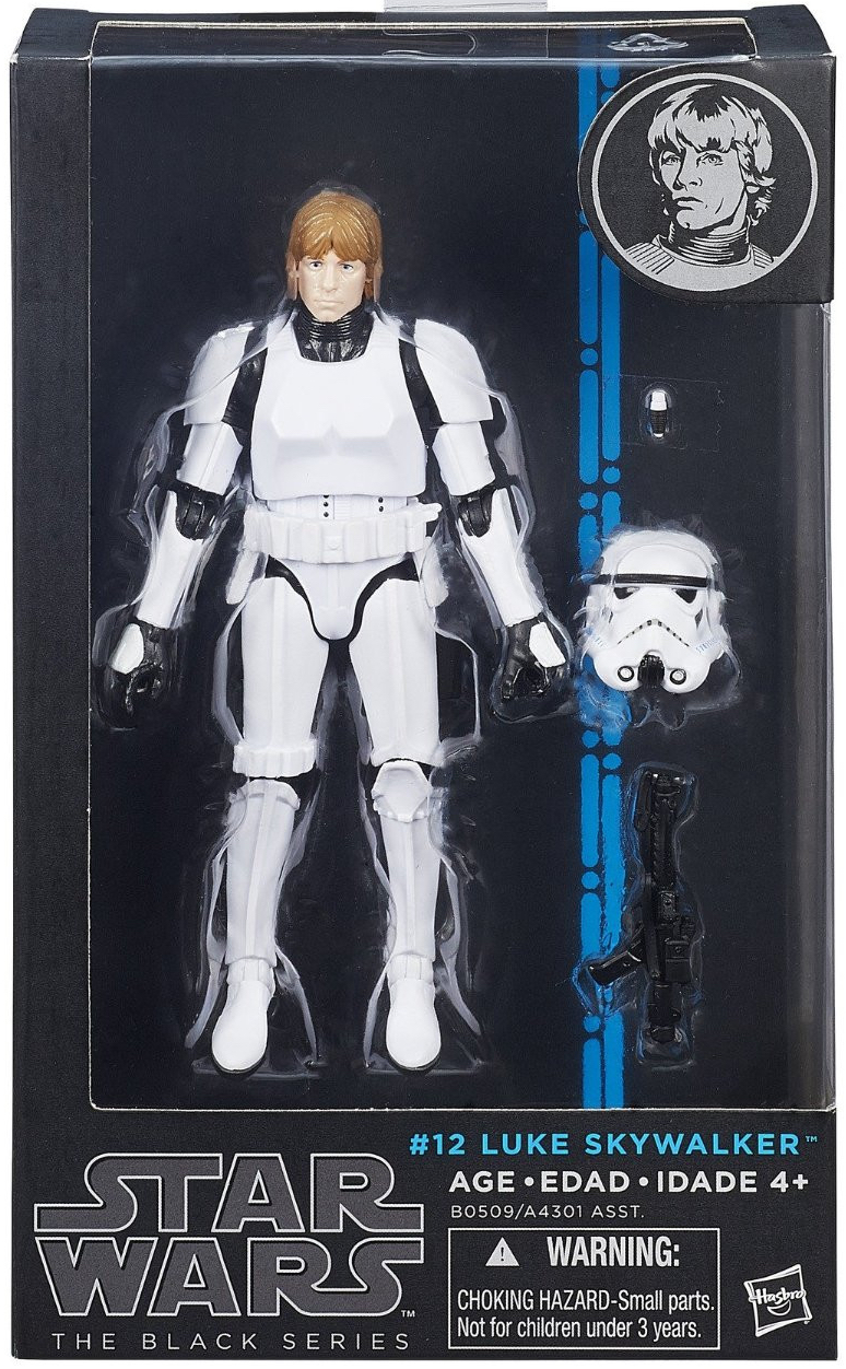 Luke Skywalker Stormtrooper Black Series Wave 8 Hasbro Star Wars 6" 2015 Figure for sale online 