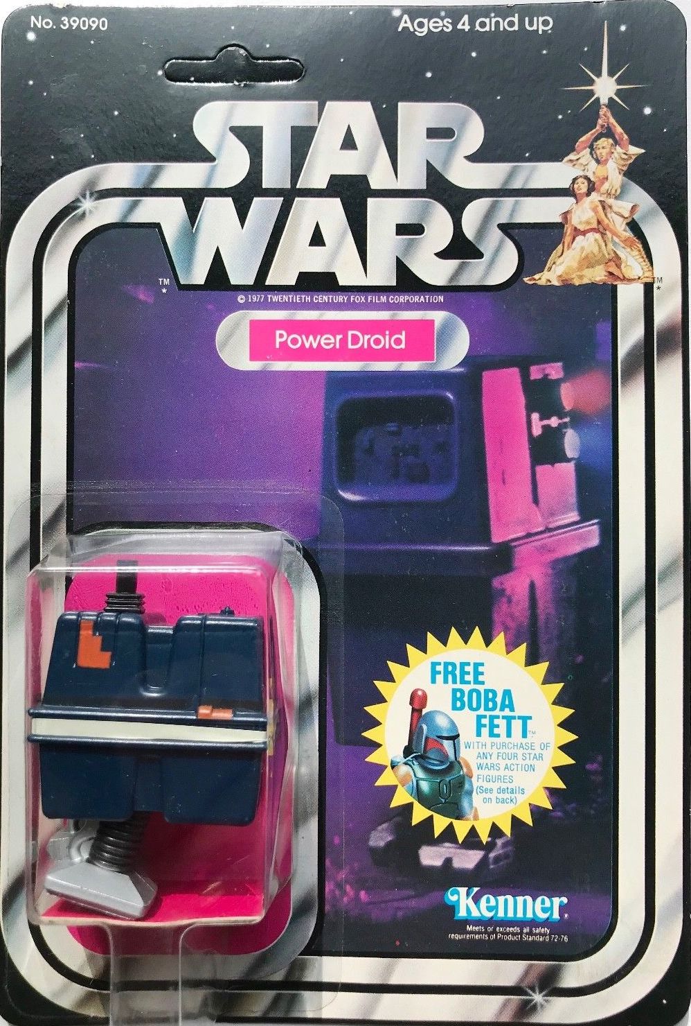 Vintage Kenner Star Wars FigurePower Droid 1978 comes in plastic case 
