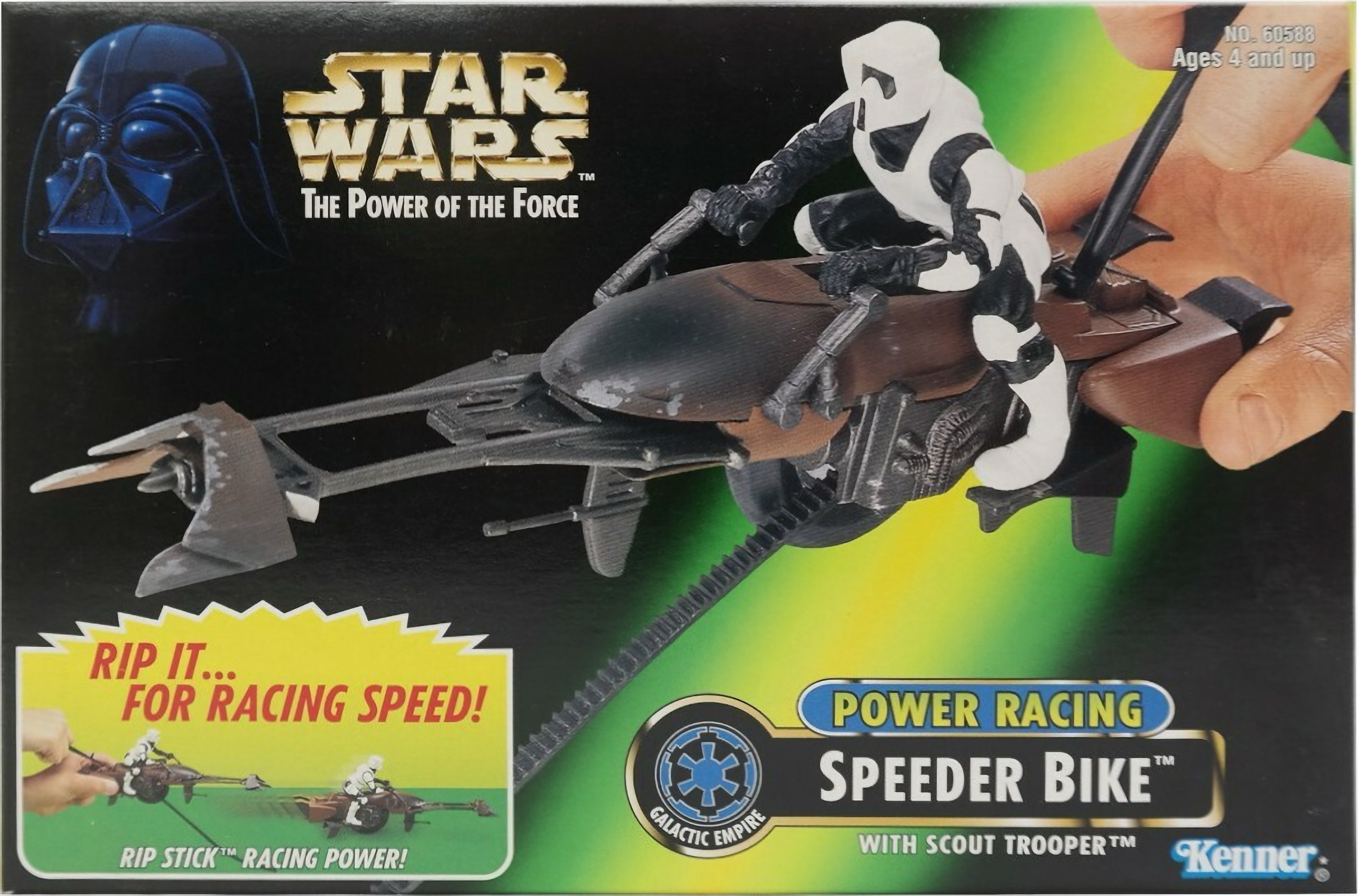 Star Wars Speeder Bike Elite Con Figura Stormtrooper 9,5 Cm - Veicolo The Force Awakens