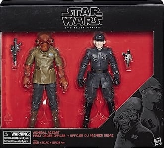 Star Wars 6" Black Series Admiral Ackbar and First Order Officer