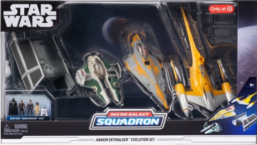Star Wars Micro Galaxy Squadron Anakin Evolution Set