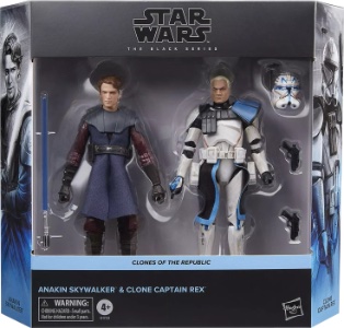 Star Wars 6" Black Series Anakin Skywalker & Clone Captain Rex
