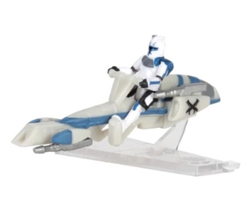 Star Wars Micro Galaxy Squadron Barc Speeder with Captain Rex thumbnail