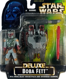 Star Wars Power of the Force Boba Fett with Wing-Blast Rocketpack and Overhead Cannon (Deluxe)
